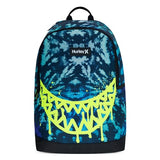 Hurley Unisex-Kids Graphic Backpack, Blue Lazer/Black, One Size