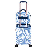 Chariot 2-piece set Hardside Expandable Carry On Luggage With Matching Beauty Case (Fern)