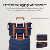 CONCEPTEN Luggage Sets 5 Piece, Expandable Hardside Suitcase with Spinner Wheels, 20/24/28 inch Travel Luggage Set, Lightweight Carry On with TSA Lock (Dark Blue)