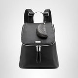 Calvin Klein Zulle Organizational Backpack, Black/Silver, One Size
