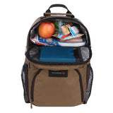 WOLVERINE 18 Can Cooler Backpack | Durable Nailhead Nylon, Dual Compartment Cooler & Dry Storage, Padded Mesh Back Panel, & Exterior Water Bottle Pockets