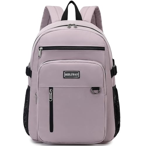 MIRLEWAIY Backpack Casual Laptop Daypack Girls Lightweight School Bookbag Work Bag For Travel High School student water-resistent, Pink Purple