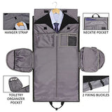 Travel Garment Bag,45L convertible garment bag carry on for hanging clothes