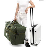 Extra Large Travel Duffel Bag Oversized Carry On Checked Luggage Bag Anti Theft Travel Tote 28'',120L (green)