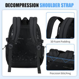 ASKSKY See-Through Mesh Backpack for School with 3d Foam Shoulder Straps, Lightweight, Ultra-Breathable Backpack for Beach, Swim, Gym, & Work, Black