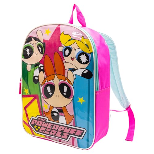 Fast Forward Powerpuff Girls Kids Backpack - School Backpack for Girls