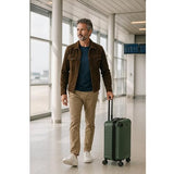 World Traveler Dejuno Abrams 20-Inch Carry-On Lightweight Hardside Spinner Luggage - Olive