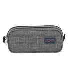 JanSport Large Accessory Pouch - Secure Storage Space for Pens, Power Cords, Pencil Case, Ideal For Everyday Essentials, 1.3L, Grey Letterman Poly