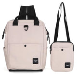himawari 14.9 inch Women's Laptop Backpack, Large Capacity College Schoolbag, Waterproof Travel Bag for Men & Women-0403-03#Black