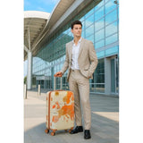 World Traveler VentureX Medium Checked Luggage, Hardshell Suitcase With Spinner Wheels - Europe