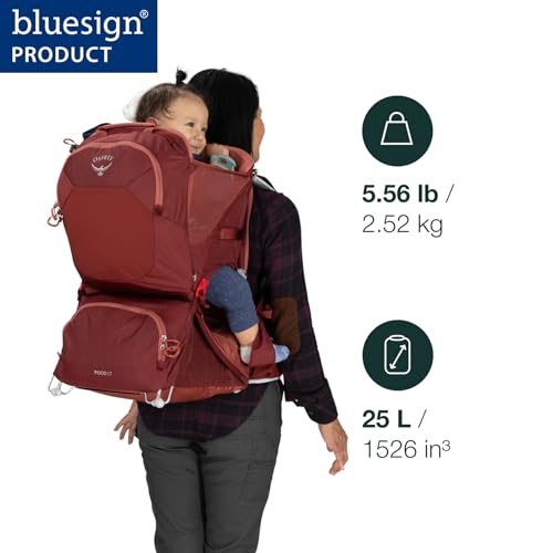 Osprey Poco LT Lightweight Child Carrier Backpack - Compact, Travel-Ready with Sunshade and Adjustable Fit - Lightweight, Comfortable Hiking for Toddlers, Tan Concrete | Osprey Backpacks