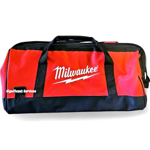 Milwaukee Bag 22-Inch Heavy Duty Canvas Drill, Tool Bag/Case, 18V/12/14/18 Volt (Bare Bag) | Backpacks4Less