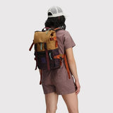 Topo Designs Rover Pack Classic - Daily Daypack for Commutes, Day Trips, Hikes, Iconic Denver Design, Recycled Nylon Durable Construction, PFAS-Free, Fair Trade, BlueSign Approved (Black/Black)