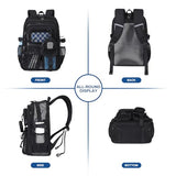 QIXIHU Mesh Backpack for School, Heavy Duty Large Capacity Bookbag, Breathable See Through Clear Beach Bag with Detachable Coin Purse for Kids, Girls, Boys, Net Backpack for Sport Gym Travel Pool