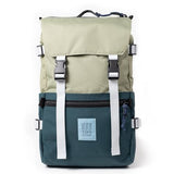 Topo Designs Rover Pack Classic Backpack - Daily Daypack for Commutes, Day Trips, Hikes, Iconic Denver Design, PFAS-Free, Fair Trade (Oil Green/Dark Pine)