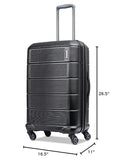 American Tourister Stratum 2.0 Expandable Hardside Luggage with Spinner Wheels, 24" SPINNER, Jet Black