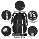 Della Gao Laptop Backpack for Men, Large Anti-Theft Business Travel Backpack with USB Charging Port, Water Resistant College Computer Bag for Men/Women for 17 Inch Laptop and Notebook