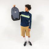 adidas Foundation Backpack, Splatter Black/Bright Royal Blue, OSFA
