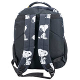 AI ACCESSORY INNOVATIONS Peanuts 16” Backpack With Front Pocket for Girls & Boys, Allover Print Bookbag Featuring Snoopy & Woodstock, Black