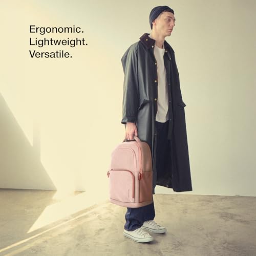 Incase Facet 25L Durable Travel Backpack + Laptop Bag with Computer Sleeve with Quick Release Strap - Carry On Backpack (Aged Pink, 25L)