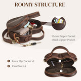 S-ZONE Leather Crossbody Bags for Women Heart Shaped Purse Small Designer Fashion Handbag with Adjustable Strap
