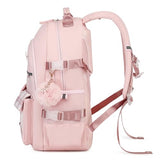 KIDNUO Backpack for Girls, 15.6 Inch Laptop School Bag Kids Kindergarten Elementary College Backpacks Large Bookbags for Teen Girl Women Students Casual Travel Daypacks (Pink)