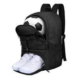 Goloni Soccer Backpack Bag with Separate Ball & Cleat Shoe Compartment, Waterproof Volleyball Basketball Backpack Sports Gym Backpack for Teen Girls Boys Men Women Kids