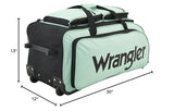 Wrangler Wesley Rolling Duffel Bag, Seaform, Large 30-Inch
