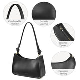 S-ZONE Leather Shoulder Bags for Women Small Shoulder Purse Handbags Clutch Hobo Bag Cute Purses
