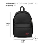 EASTPAK Out Of Office – 31L Backpack with Dual Compartments, 14-inch Laptop Tablet Sleeve, Utility Pocket, Bottle Holder, Wine Burgundy