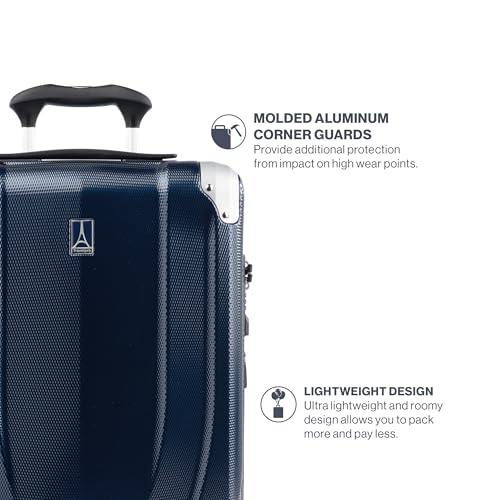 Travelpro Pathways 3 Hardside Expandable Luggage, 8 Spinner Wheels, Lightweight Hard Shell Suitcase, 3 Piece Set (21/25/28), Royal Blue