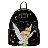 Loungefly Disney: Tinker Bell - Pixie Dust - Velvet Mini Backpack - Great for Kids & Adults - Collectible Bags