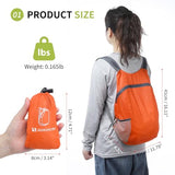 SUIKIHUM 20L Ultra Hiking-Daypack Lightweight Foldable Travel Packable Backpack for Camping Cycling Outdoor,orange