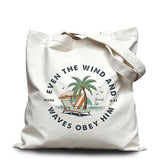 AgriFusion Tech "Even The Wind And Waves Obey Him Christian Beach Tote Bag