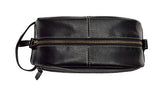 Timberland Men's Rugged Wash Leather Travel Kit, Black