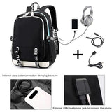 blucagand Anime Backpack Canvas Capacity Roomy Laptop Manga Backpack
