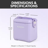 Igloo Lilac Breeze 11 Qt Tag-Along Too Strapped Picnic Style Cooler