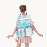 Meetbelify Aesthetic Backpack for Elementary Student with Lunch Box - Cute Bookbag for Girls 8-10