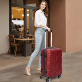 TILYMOL Expandable Luggage Sets 3 Piece, PP Hardside Suitcase Set with TSA