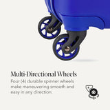 SwissGear 7366 Signature Hardside Expandable Luggage with Spinner Wheels, TSA Lock, Cobalt, Checked-Large 27-Inch