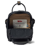 Fjällräven Kanken No. 2 Black Sling - Durable G-1000 Fabric, Premium Leather Details - Travel, Black, One Size