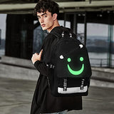 FEWOFJ Anime Laugh Backpack for Boys,School Bags Glow Bookbags for Teenagers