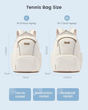 Sucipi Tennis Bag, Tennis Backpack for Women Hold 2 Rackets with Ventilated Shoe Compartment, Large Racket Bag with Cup Holder for Tennis, Pickleball, Badminton, Gift