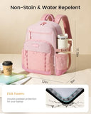 LOVEVOOK Laptop Backpack for Women Men with Large Cup Holder,15.6 Inch Work Travel Backpack Computer Laptop Bag,Waterproof Teacher Nurse College Business Office Carry on Backpack Purse,Back Pack Gifts