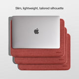 Incase ICON Sleeve with Woolenex - MacBook Air 13 inch M1, 2020, 2019, 2018 & MacBook Pro 13 inch 2019, 2018, 2017, 2016 Case - Fitted MacBook Case, Laptop Sleeve, Hard Cover, Durable (Red Clay)