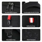 Black Backpack for Men, Travel backpack with USB charging port, School Backpack for Boys Teens, Book Bag, Water Resistant Bookbag, Business Work Travel Mochilas escolares para adolescentes
