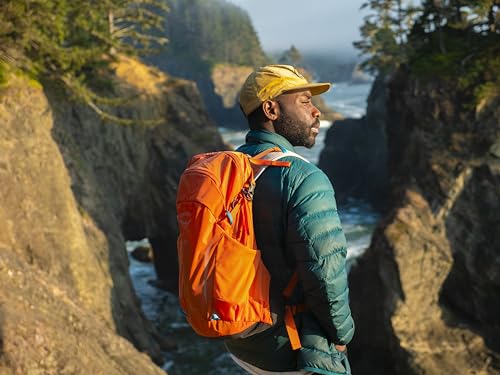 Osprey Hikelite 26L Unisex Hiking Backpack, Koi Orange/Blue Venture, One Size