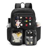 Prokva Ita Bag Pin Display Backpack with Insert, Aesthetic Laptop Backpack