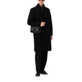 Lacoste Men's Classic Messenger Bag, Black, One Size