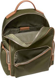 Cole Haan Women's Delancey Nylon Backpack, Olive Night/Godlen Honey